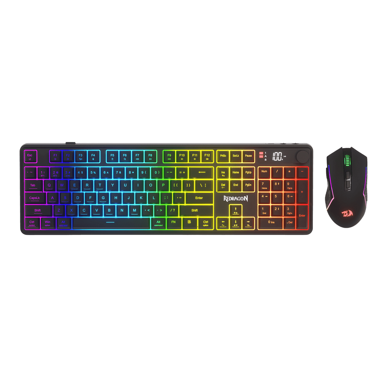 Redragon Wireless K526 PRO Membrane Keyboard & M693 PRO Gaming Mouse Combo