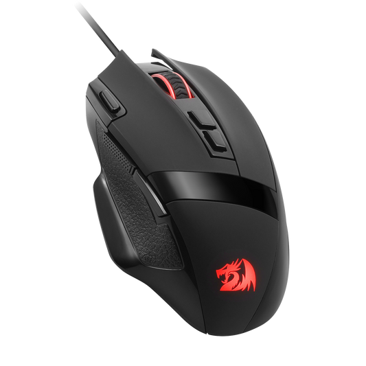 Redragon M619 RGB Gaming Mouse, 12800 DPI Wired Optical Mouse with 8 Programmable Buttons & Ergonomic Natural Grip Build, Software Supports DIY Keybinds