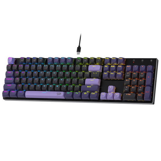 Redragon K556 HE Rapid Trigger Gaming Keyboard, 100% 104 Keys Wired Mechanical Keyboard w/Hyper-Fast Actuation, Dedicated Hall Effect Magnetic Switch, 2-Layer Noise Dampening, Original Aluminum Base