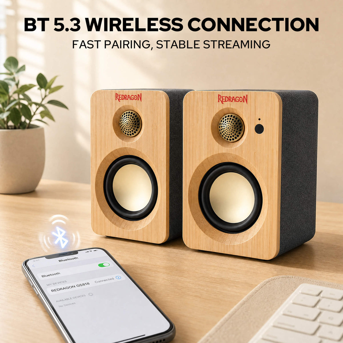 Redragon GS818 Multimedia Speaker,  Bluetooth 5.3