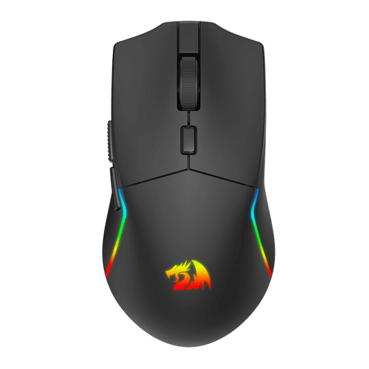 Redragon M730 PRO Wireless RGB Gaming Mouse, 3-Mode Lightweight Optical Mouse with 5 Programmable Buttons, 10000 DPI, Software Supports DIY Keybinds for PC Computer Windows Mac Laptop, Black