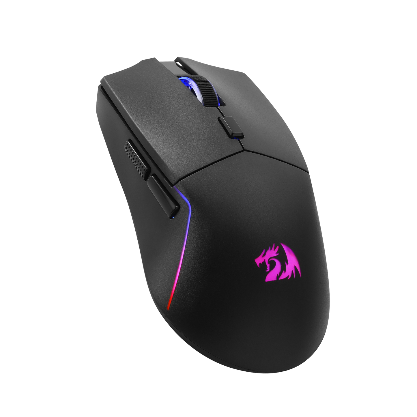 Redragon M730 PRO Wireless RGB Gaming Mouse, 3-Mode Lightweight Optical Mouse with 5 Programmable Buttons, 10000 DPI, Software Supports DIY Keybinds for PC Computer Windows Mac Laptop, Black