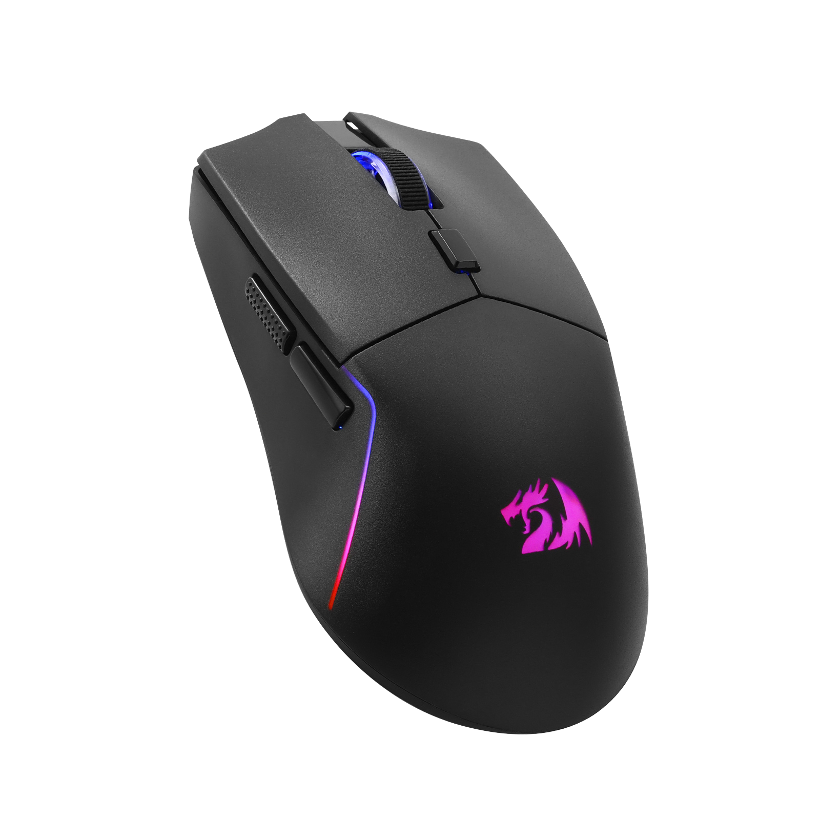 Redragon M730 PRO Wireless RGB Gaming Mouse, 3-Mode Lightweight Optical Mouse with 5 Programmable Buttons, 10000 DPI, Software Supports DIY Keybinds for PC Computer Windows Mac Laptop, Black