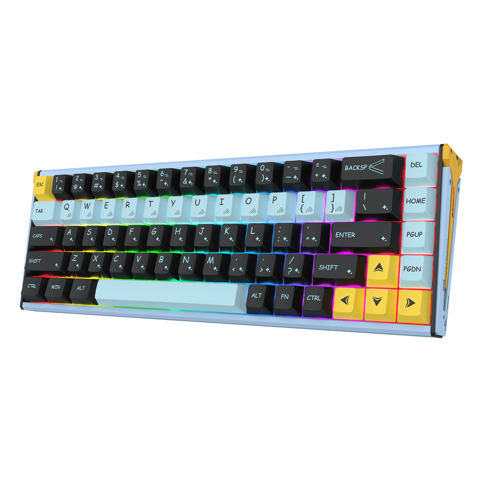 Redragon K769 Wired RGB Aluminum Hall-Effect Rapid Trigger Gaming Keyboard, 4-Layer Noise Dampening, Aluminum Board, Mixed PBT Keycaps, Rapid Trigger, UltraMag Magnetic Switch 