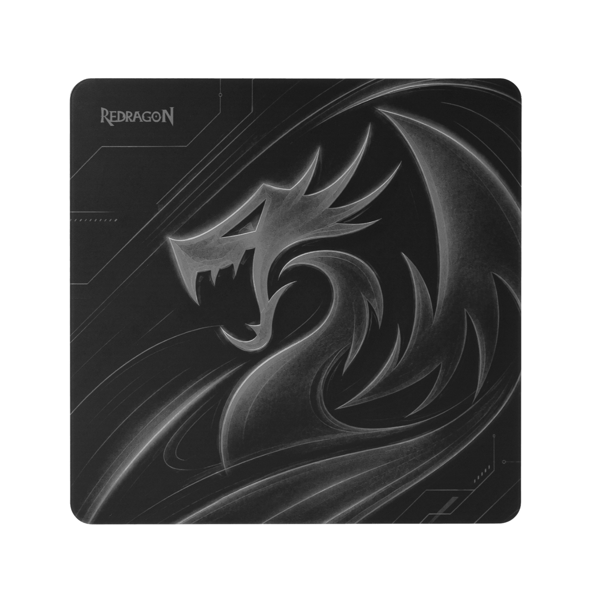 Redragon PG1M Glass Mouse Pad - Ultra-Smooth Precision Surface with Non-Slip Base, Easy to Clean, Hard Mousepad for Gaming - 11.8 x 11.8 x 0.15 inches, Black