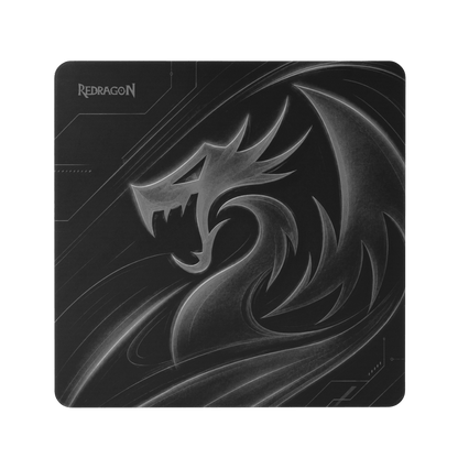 Redragon PG1M Glass Mouse Pad - Ultra-Smooth Precision Surface with Non-Slip Base, Easy to Clean, Hard Mousepad for Gaming - 11.8 x 11.8 x 0.15 inches, Black