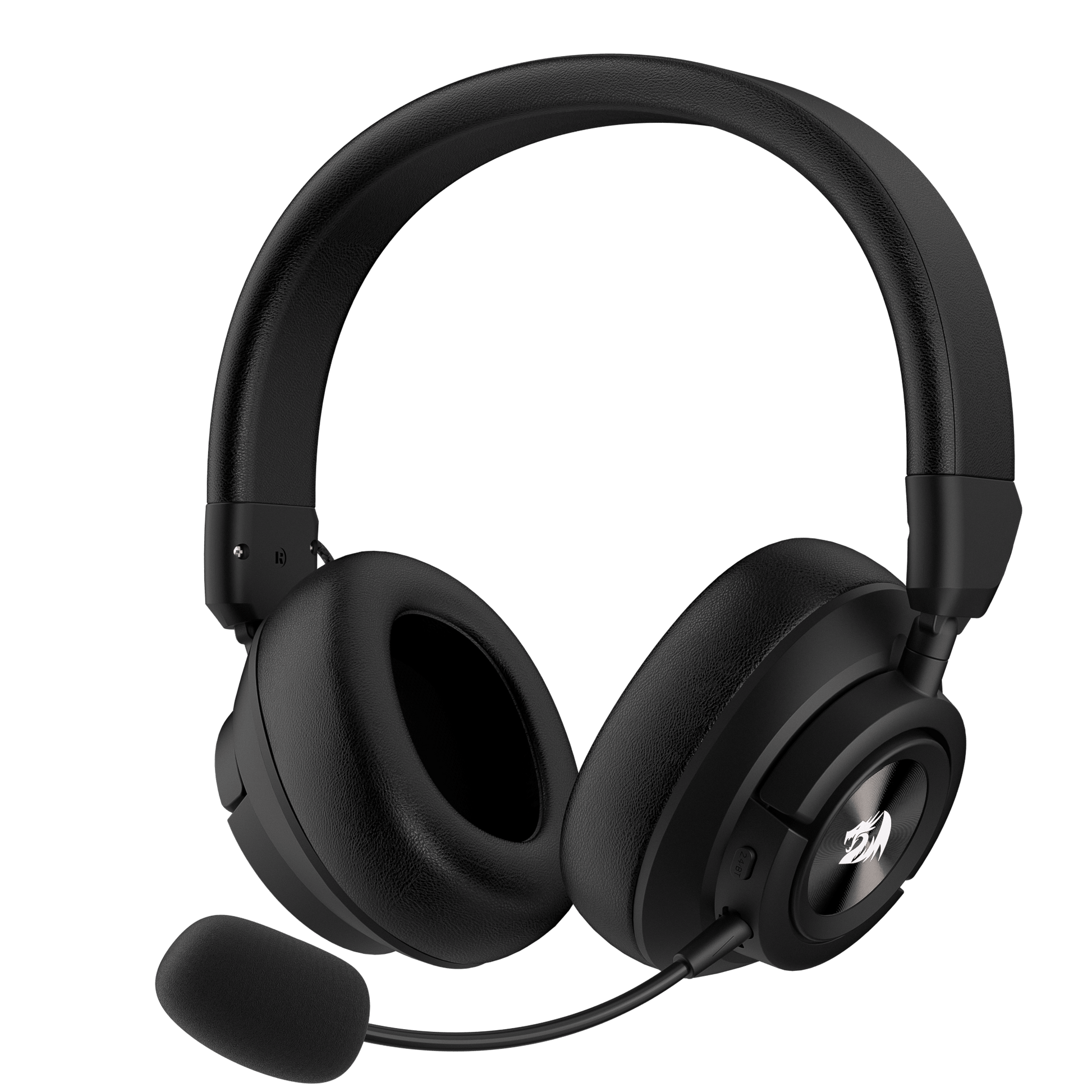 Redragon H889 Wireless Gaming Headset, 4 Connection Modes 2.4G/BT/3.5mm/USB, 53mm Drivers, Spatial Audio, 7.1 Surround Sound, Detachable Mic, Compatible with PC/PS5/PS4/NS/Xbox One/Phone 