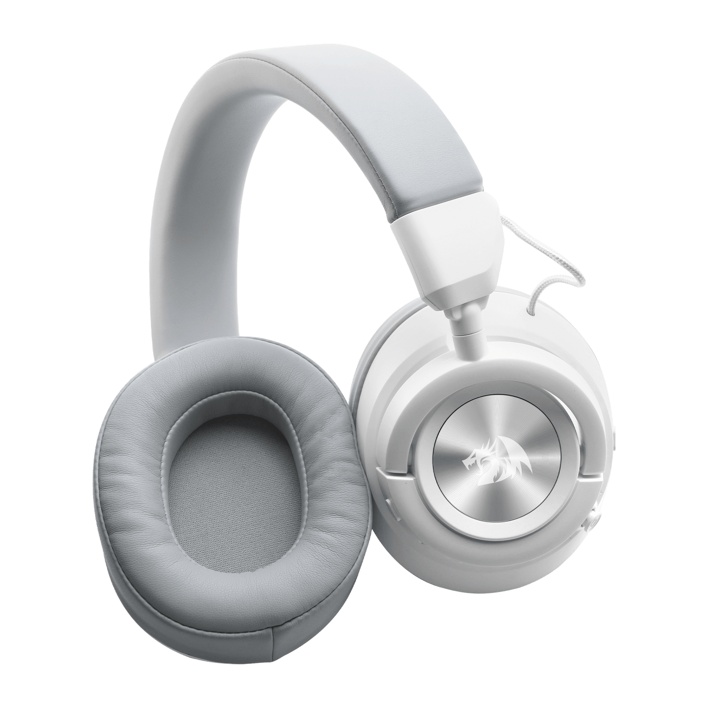 Redragon H889 Wireless Gaming Headset, 4 Connection Modes 2.4G/BT/3.5mm/USB, 53mm Drivers, Spatial Audio, 7.1 Surround Sound, Detachable Mic, Compatible with PC/PS5/PS4/NS/Xbox One/Phone, White