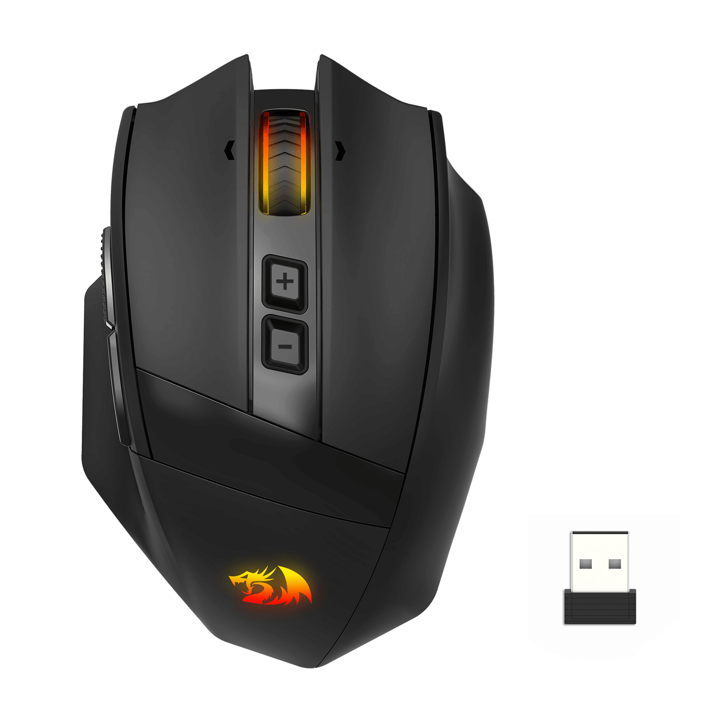 Redragon M923 PRO 3-Mode RGB Gaming Mouse, Optical Ergonomic Gamer Mouse with Max 24,000DPI, Pro Precision Sensor SG8960, 8 Macro Buttons, Software Supported | show