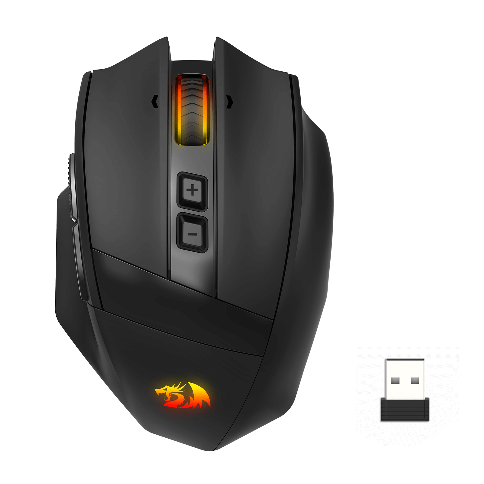 Redragon M923 PRO 3-Mode RGB Gaming Mouse, Optical Ergonomic Gamer Mouse with Max 24,000DPI, Pro Precision Sensor SG8960, 8 Macro Buttons, Software Supported | show