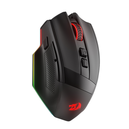 Redragon M923 PRO 3-Mode RGB Gaming Mouse, Optical Ergonomic Gamer Mouse with Max 24,000DPI, Pro Precision Sensor SG8960, 8 Macro Buttons, Software Supported | show