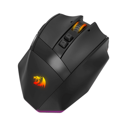 Redragon M923 PRO 3-Mode RGB Gaming Mouse, Optical Ergonomic Gamer Mouse with Max 24,000DPI, Pro Precision Sensor SG8960, 8 Macro Buttons, Software Supported 