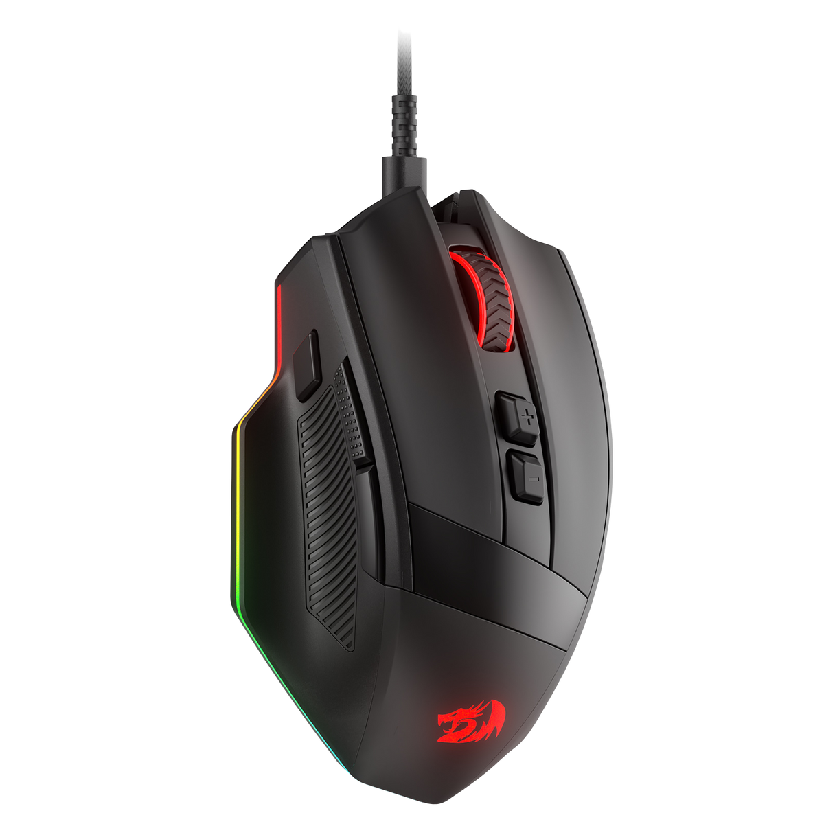 Redragon M923 Gaming Mouse, RGB, Wired, Black | show