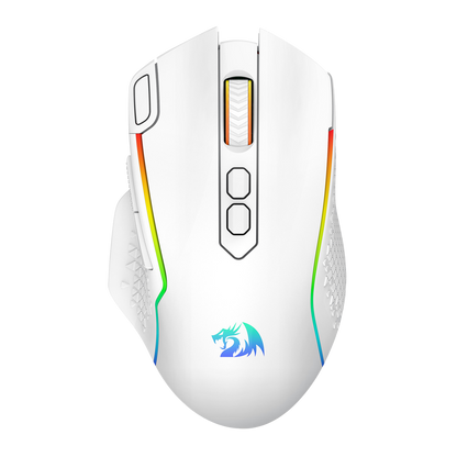 Redragon M810 MAX 3-Mode Wireless Gaming Mouse, 12000 DPI Wired/Wireless RGB Mouse w/Rapid Fire Key, 8 Macro Buttons, 188-Hour Reliable Power Capacity for PC/Mac/Laptop | show