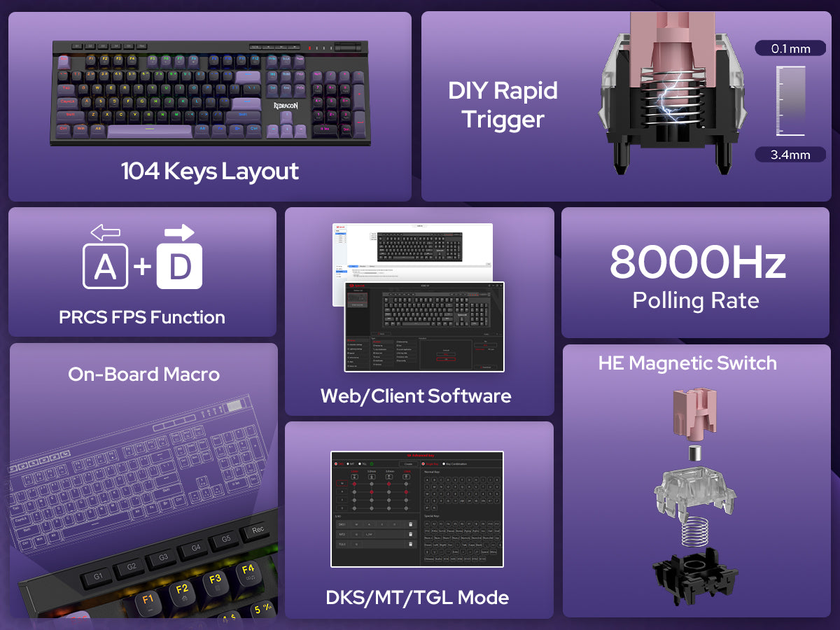 
VATA K580 HE (Magnetic Hall Effect Keyboard); FPS Gamer's Choice
