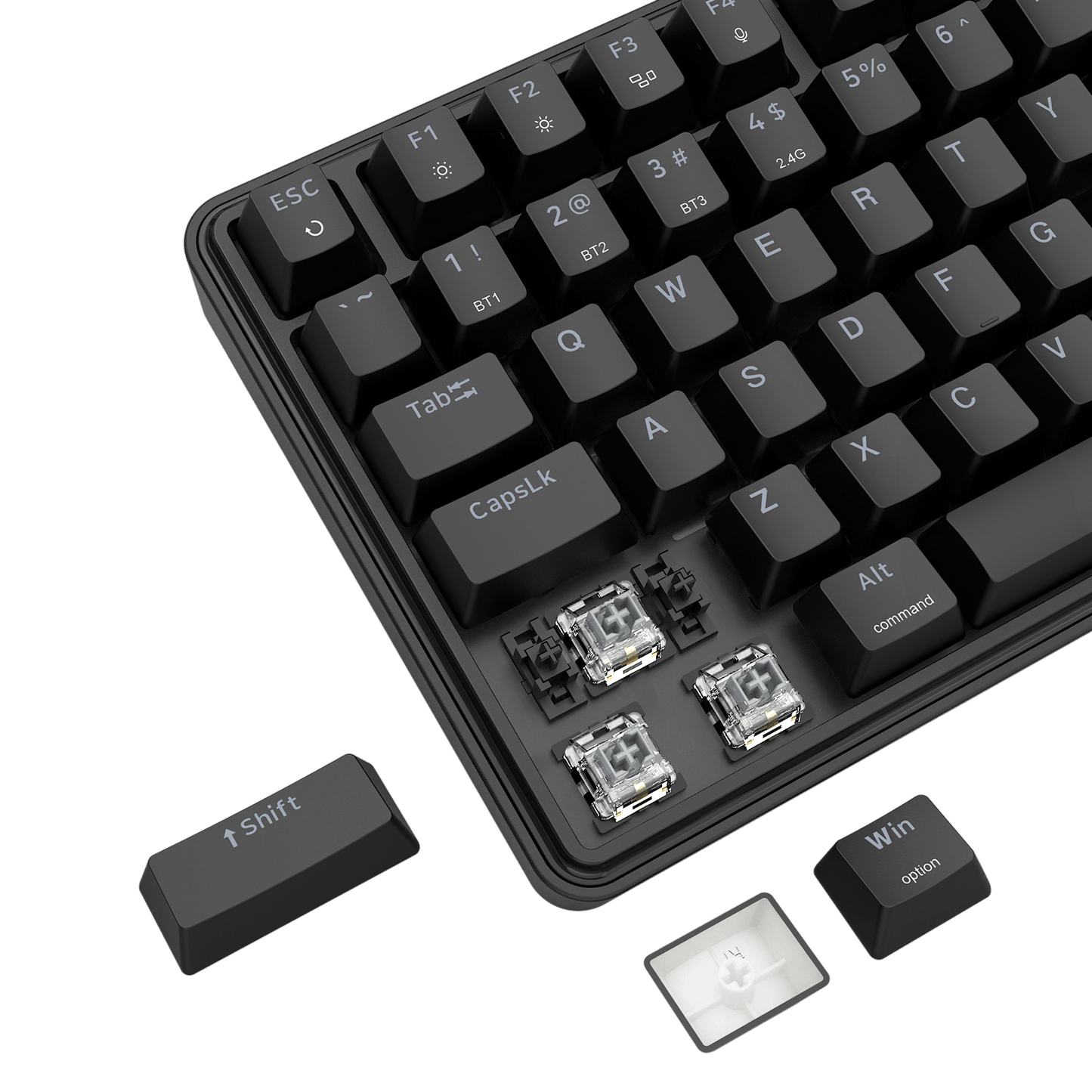 Redragon S162 3-Mode Wilreess Gaming Keyboard & Mouse Combo, 99 Keys K744 RGB GamingKeyboard and 8000 DPI M693 Gaming Mouse Bundle