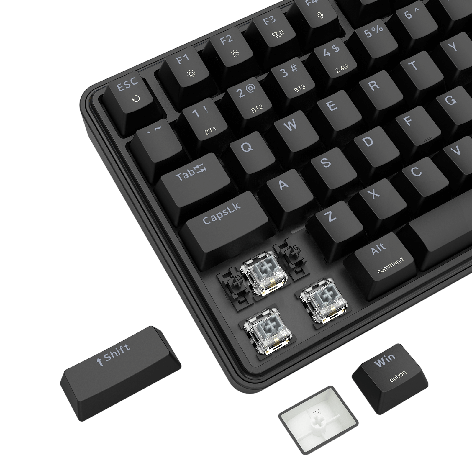 Redragon S162 3-Mode Wilreess Gaming Keyboard & Mouse Combo, 99 Keys K744 RGB GamingKeyboard and 8000 DPI M693 Gaming Mouse Bundle