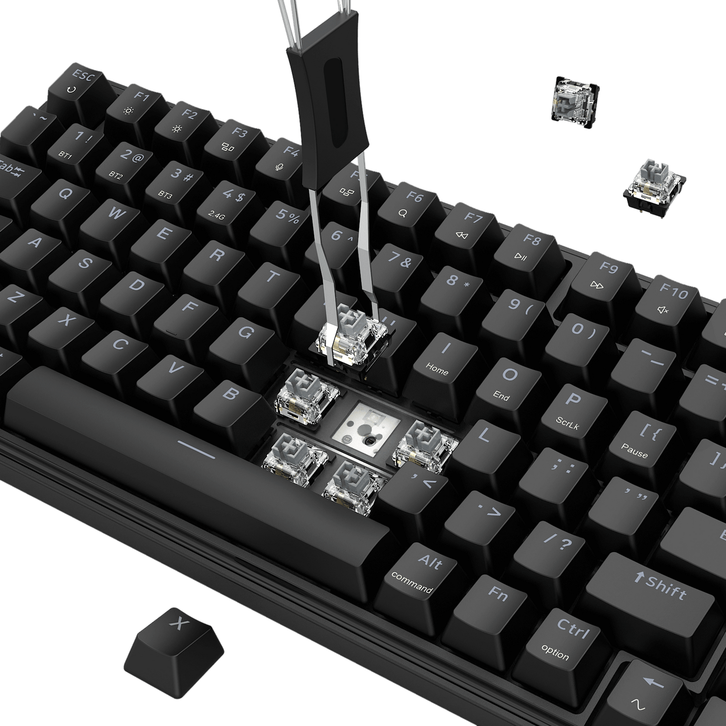 Redragon S162 3-Mode Wilreess Gaming Keyboard & Mouse Combo, 99 Keys K744 RGB GamingKeyboard and 8000 DPI M693 Gaming Mouse Bundle