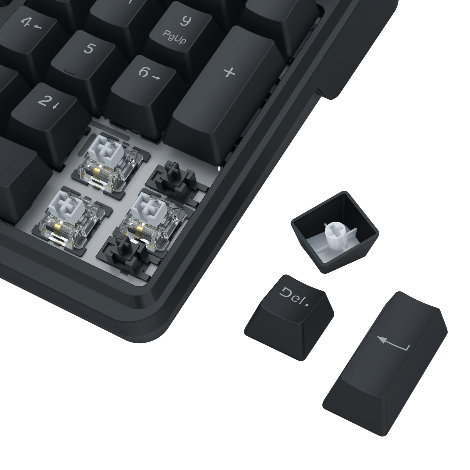 Redragon K762 Wireless Gasket Gaming Keyboard w/Hype Screen & Knob, 104 Keys Mechanical Keyboard, Easy-Control 1.14’’ TFT Info Display, 5-Layer Noise Dampening, Round PBT Keycaps, Custom Linear Switch