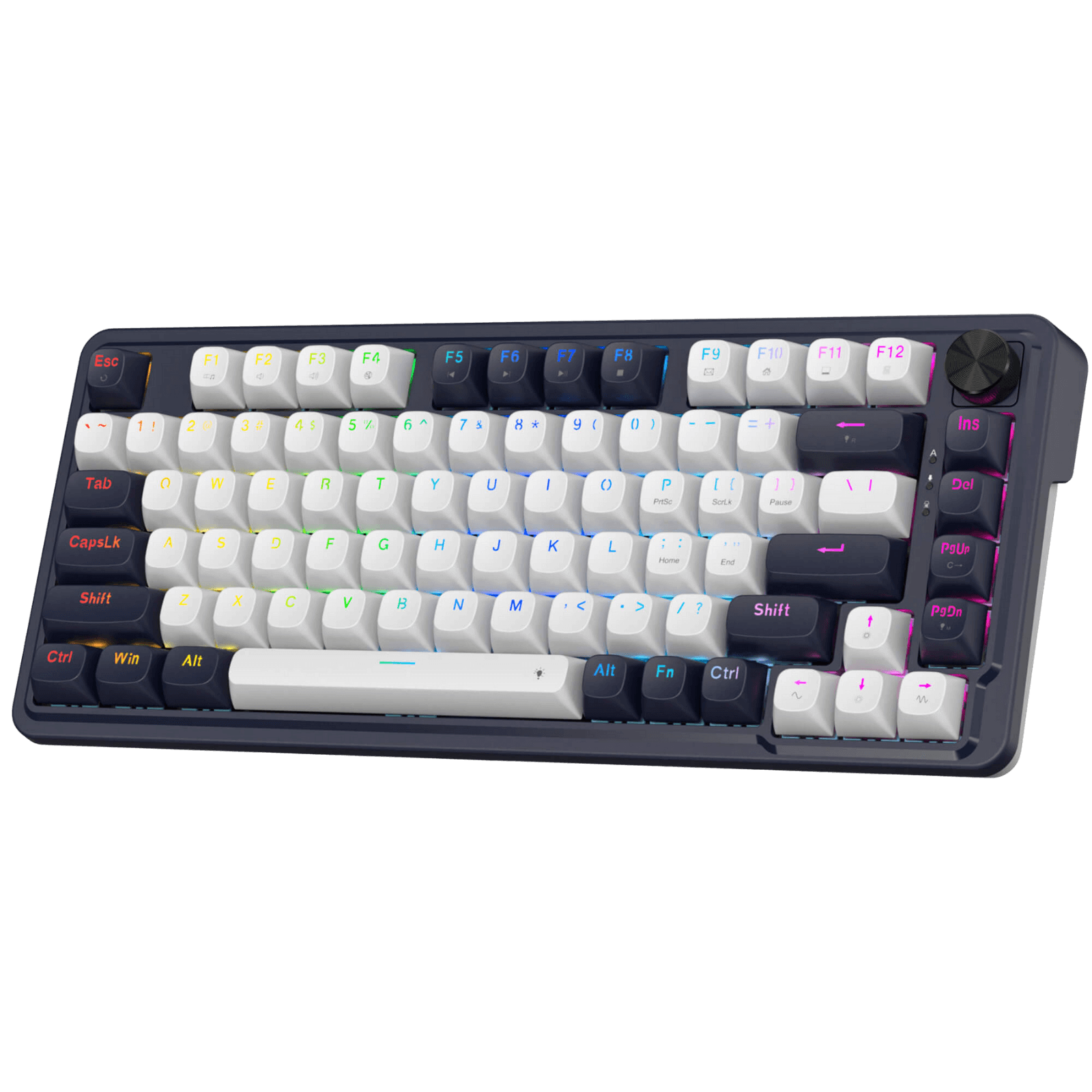 Redragon K673 HE Rapid Trigger Gaming Keyboard, 81 Keys 8K Wired Mechanical Keyboard w/Next-Gen UltraMag 100% POM Silky Magnetic Switch, Dual-Module Floating Structure Design, 2-Layer Noise Dampening