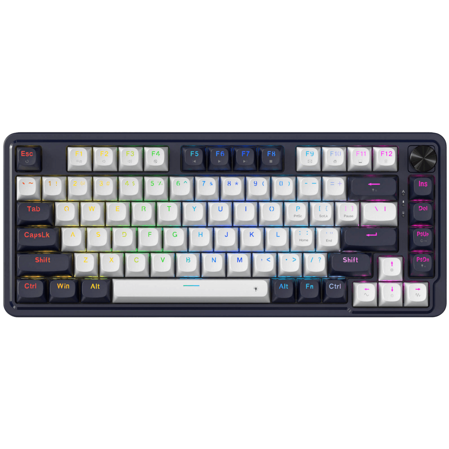 Redragon K673 HE Rapid Trigger Gaming Keyboard, 81 Keys 8K Wired Mechanical Keyboard w/Next-Gen UltraMag 100% POM Silky Magnetic Switch, Dual-Module Floating Structure Design, 2-Layer Noise Dampening