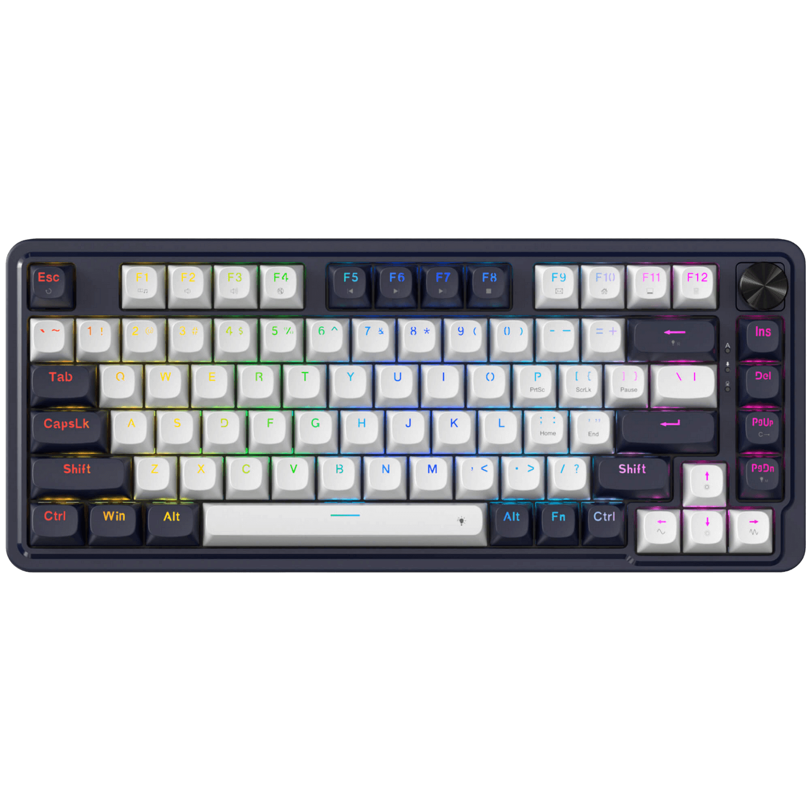 Redragon K673 HE Rapid Trigger Gaming Keyboard, 81 Keys 8K Wired Mechanical Keyboard w/Next-Gen UltraMag 100% POM Silky Magnetic Switch, Dual-Module Floating Structure Design, 2-Layer Noise Dampening