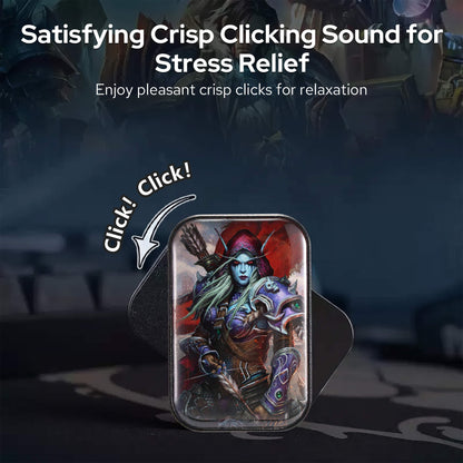 World of Warcraft Official Licensed Fidget Toys Adults, High-Quality Aluminum Alloy & Strong Magnets, Magnetic Sliding, Tactile Click Feedback, Office, Home, Travel, Gaming Desk, Relieves Stress, Increases Focus, Replaces Bad Habits