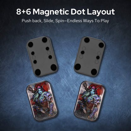 World of Warcraft Official Licensed Fidget Toys Adults, High-Quality Aluminum Alloy & Strong Magnets, Magnetic Sliding, Tactile Click Feedback, Office, Home, Travel, Gaming Desk, Relieves Stress, Increases Focus, Replaces Bad Habits