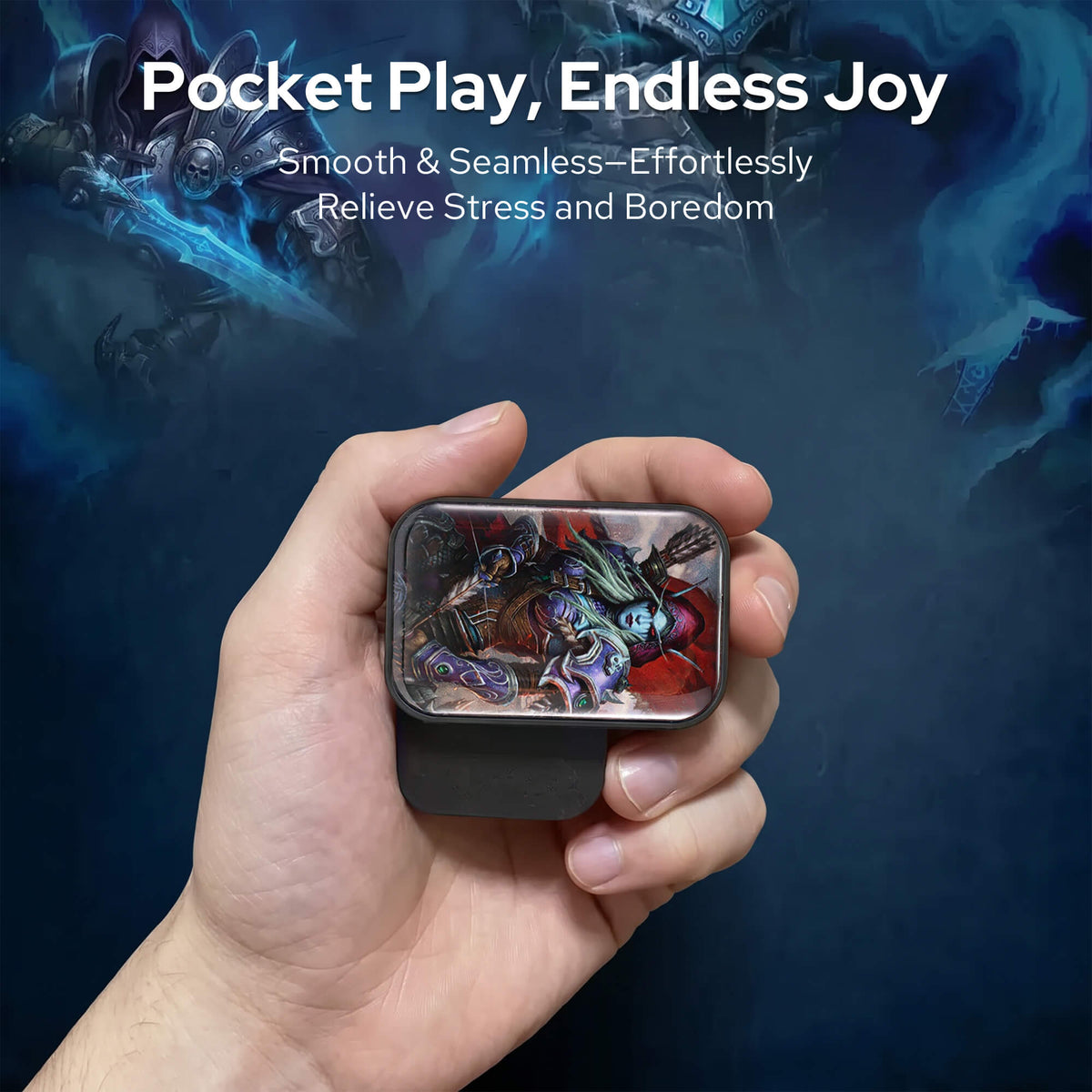 World of Warcraft Official Licensed Fidget Toys Adults, High-Quality Aluminum Alloy & Strong Magnets, Magnetic Sliding, Tactile Click Feedback, Office, Home, Travel, Gaming Desk, Relieves Stress, Increases Focus, Replaces Bad Habits
