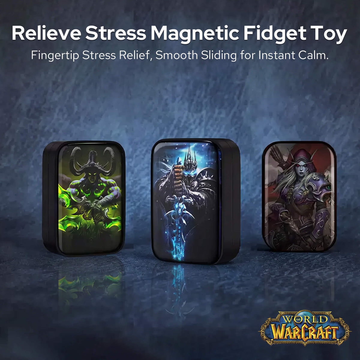 World of Warcraft Official Licensed Fidget Toys Adults, High-Quality Aluminum Alloy & Strong Magnets
