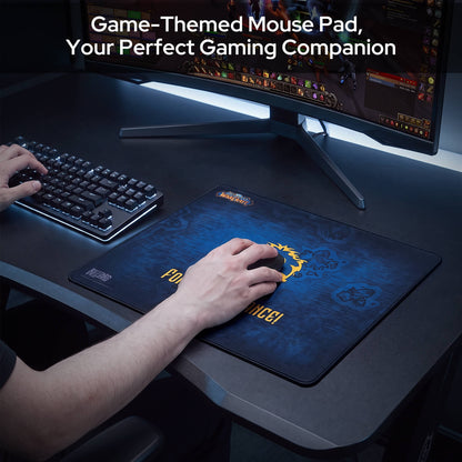 Blizzard Wow Themed Symbol Gaming Mouse Pad, XL Desktop Keyboard Mat
Cloth Cover with Stitched Edge, Smooth Tracking & Stability, Never-Slip Rubber, Official Licensed
