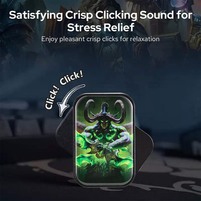 World of Warcraft Official Licensed Fidget Toys Adults, High-Quality Aluminum Alloy & Strong Magnets, Magnetic Sliding, Tactile Click Feedback, Office, Home, Travel, Gaming Desk, Relieves Stress, Increases Focus, Replaces Bad Habits