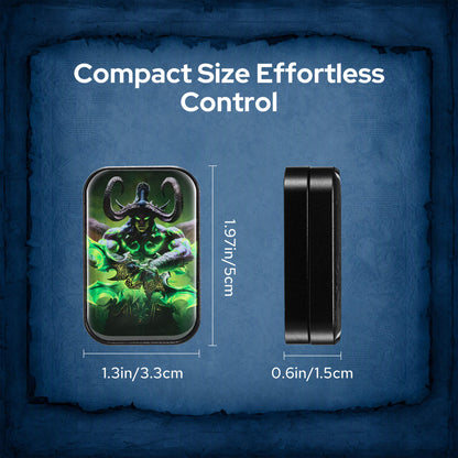 World of Warcraft Official Licensed Fidget Toys Adults, High-Quality Aluminum Alloy & Strong Magnets, Magnetic Sliding, Tactile Click Feedback, Office, Home, Travel, Gaming Desk, Relieves Stress, Increases Focus, Replaces Bad Habits