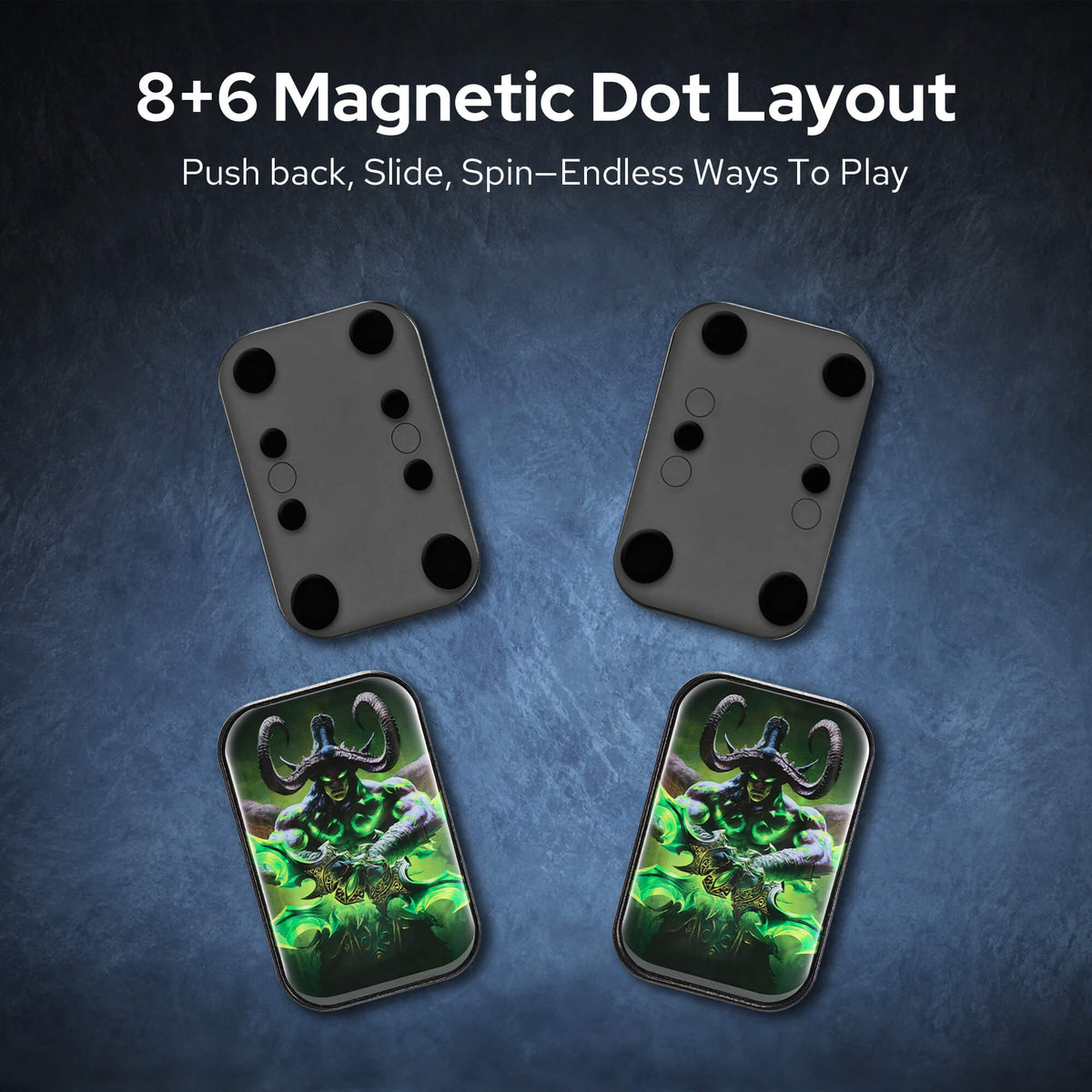 World of Warcraft Official Licensed Fidget Toys Adults, High-Quality Aluminum Alloy & Strong Magnets, Magnetic Sliding, Tactile Click Feedback, Office, Home, Travel, Gaming Desk, Relieves Stress, Increases Focus, Replaces Bad Habits