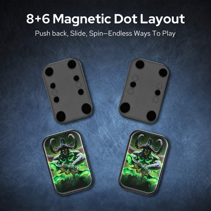 World of Warcraft Official Licensed Fidget Toys Adults, High-Quality Aluminum Alloy & Strong Magnets, Magnetic Sliding, Tactile Click Feedback, Office, Home, Travel, Gaming Desk, Relieves Stress, Increases Focus, Replaces Bad Habits