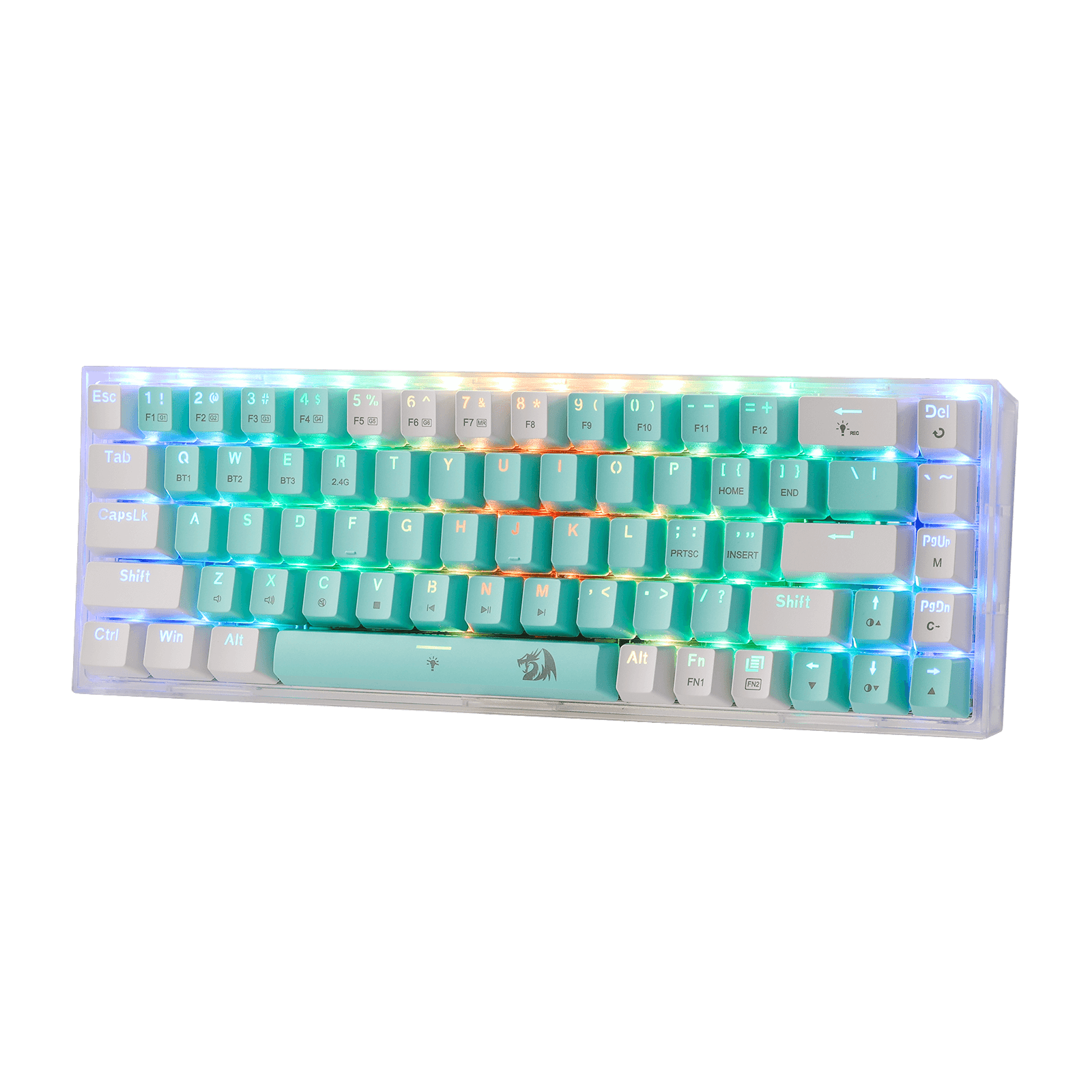 Redragon K631 PRO WT 65% 3-Mode Wireless Aesthetic Keyboard RGB Gaming Keyboard