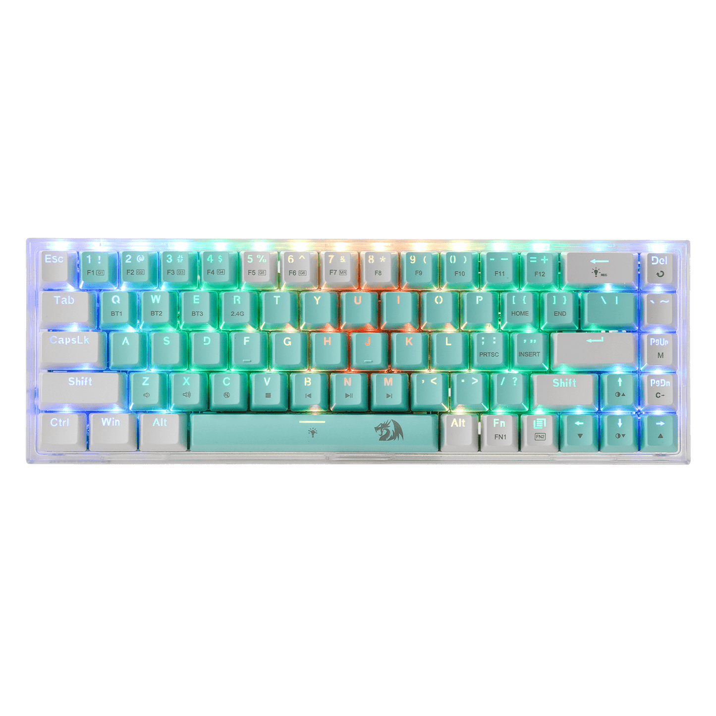 Redragon K631 PRO WT 65% 3-Mode Wireless RGB Gaming Aesthetic Keyboard Keyboard