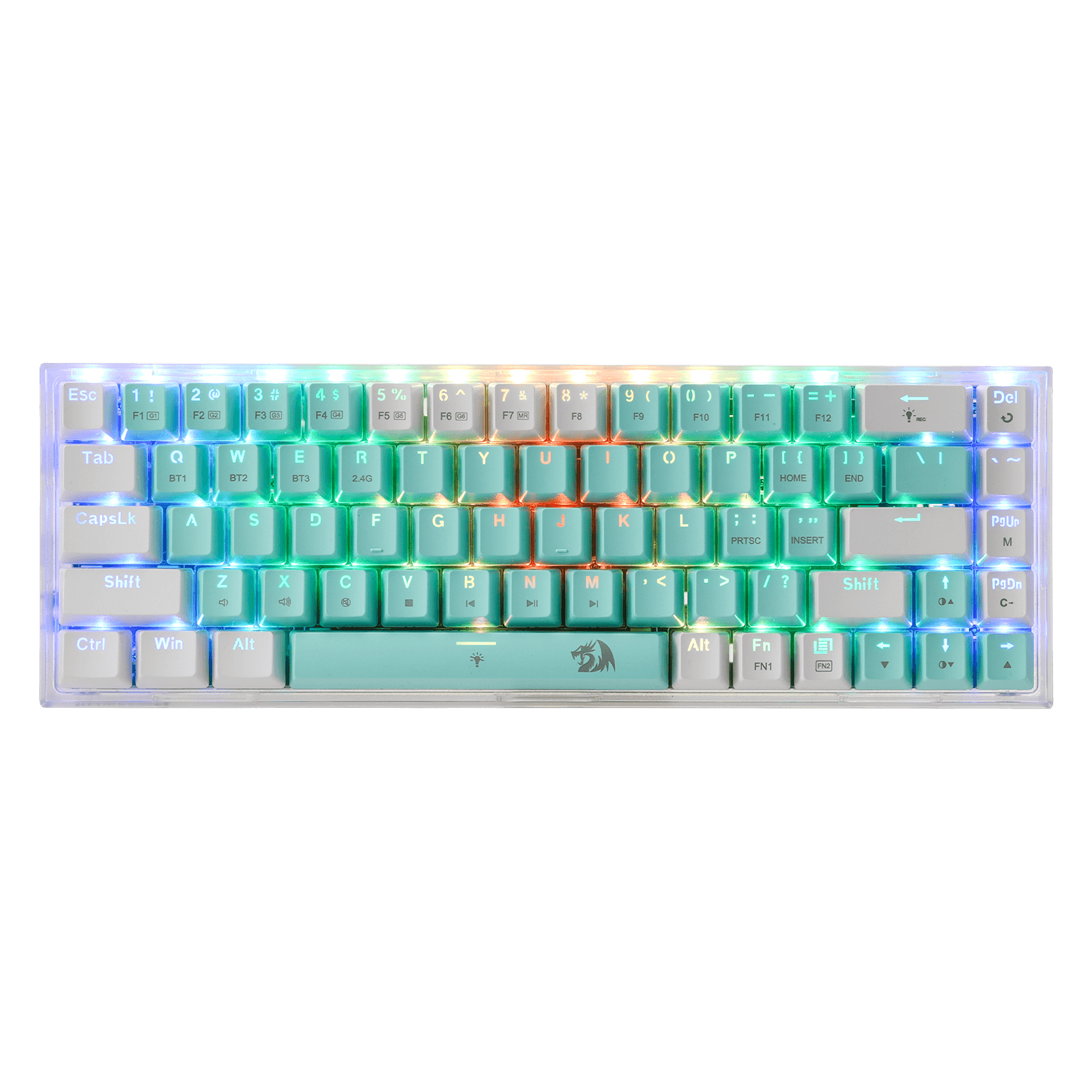 Redragon K631 PRO WT 65% 3-Mode Wireless RGB Gaming Aesthetic Keyboard Keyboard