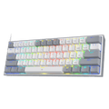 Clavier mécanique FIZZ K617 60 Blanc et Gris Petit 